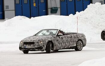 BMW 4 Series Convertible Spied Top Down in the Snow