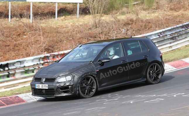 2015 volkswagen golf r spied at the ring