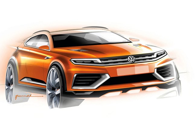 Volkswagen CrossBlue Coupe Sketches Leaked