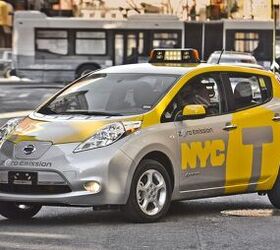 Nissan Leaf New York Taxis Celebrate Earth Day