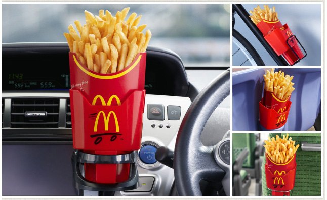 French Fry Cup Holders Free From McDonald's Japan