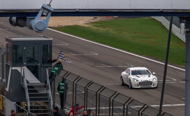 Aston Martin Hybrid Hydrogen Rapide S Makes Historic First Laps on the Nurburgring