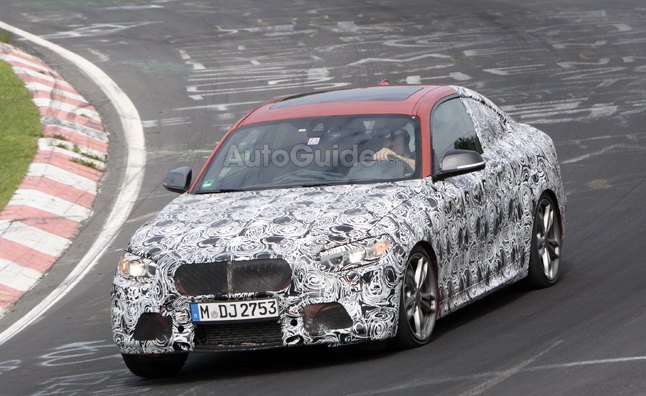 bmw 2 series spotted testing at the nrburgring