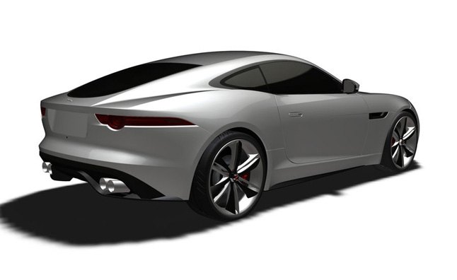 jaguar f type coupe previewed in patent filing