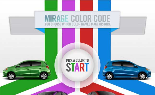 Vote to Name the 2014 Mitsubishi Mirage Colors