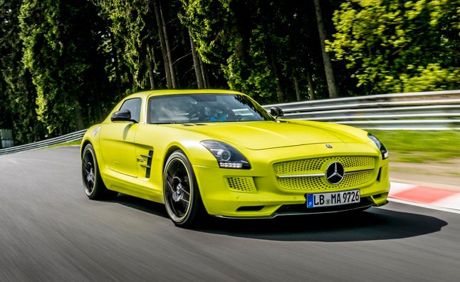 Watch the Mercedes SLS AMG Electric Drive Set a Nurburgring Record