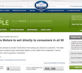 Tesla Petition Reaches 100,000 Signatures