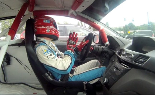Watch IndyCar's Simon Pagenaud Take a Honda Odyssey Pikes Peak Racer to McDonald's