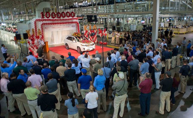 kia celebrates one millionth made in america vehicle