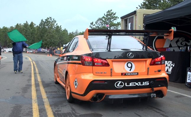 watch the lexus is f ccs r take on pikes peak