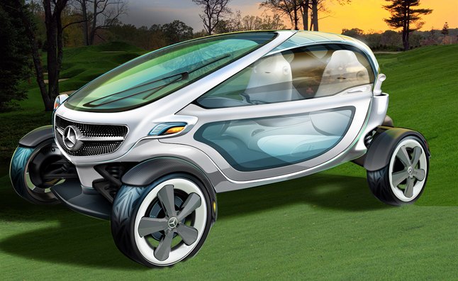Mercedes-Benz Vision Golf Cart; Mercedes-Benz designt visionares Golf Cart