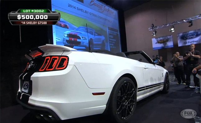 last 2014 shelby gt500 drop top nets 500k at auction
