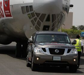 Nissan Patrol Sets Guinness World Record for Towing, Besting Toyota Tundra's Spaceshuttle Pull