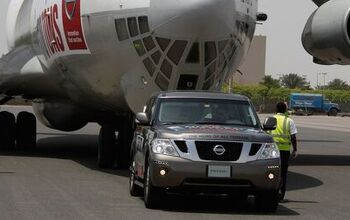 Nissan Patrol Sets Guinness World Record for Towing, Besting Toyota Tundra's Spaceshuttle Pull