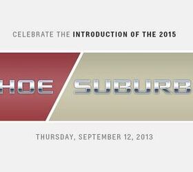 2015 Chevrolet Tahoe, Suburban to Debut September 12