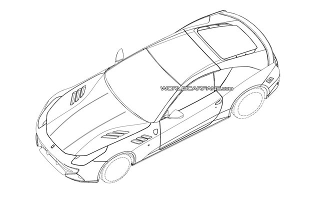 Mystery Ferrari Tipped in Patent Drawings