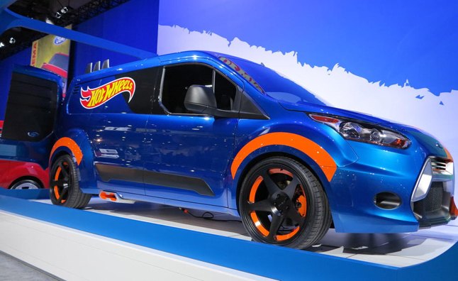 ford transit connect hot wheels concept first look video 2013 sema show