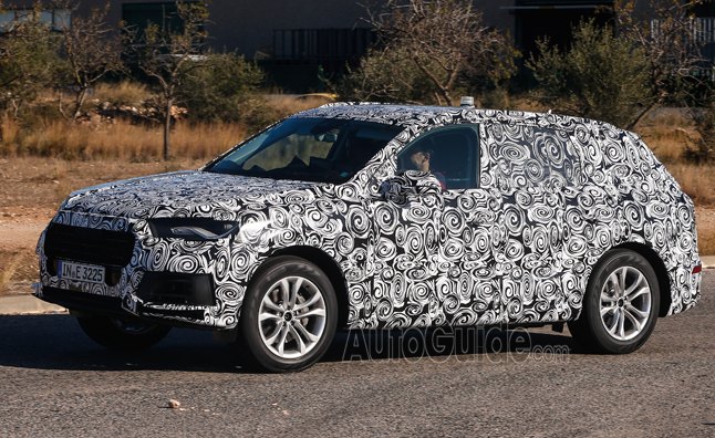 2015 audi q7 spied hot weather testing