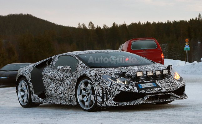 Lamborghini Huracan Spied Winter Testing