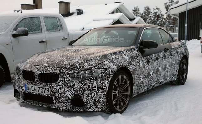 BMW 4 Series Convertible Spied Winter Testing
