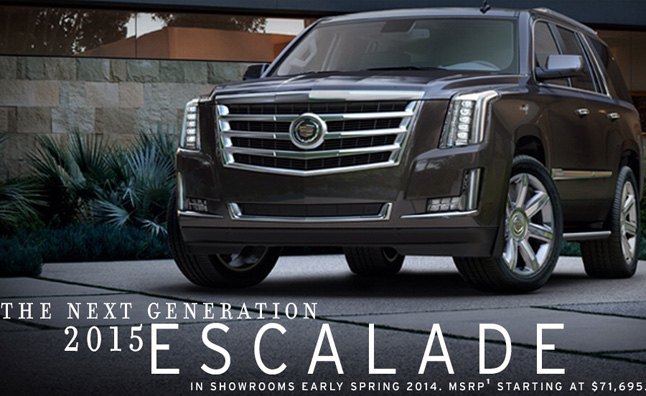 2015 Cadillac Escalade Gets $3,725 Price Increase