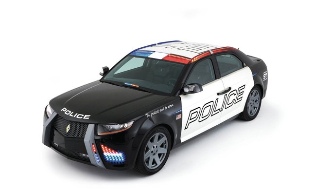 carbon motors robocop police car heading to auction videos