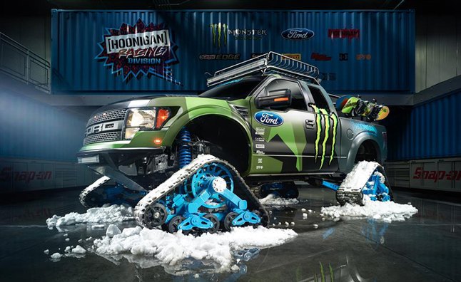 Ford F-150 RaptorTRAX is a Snowboarder's Dream