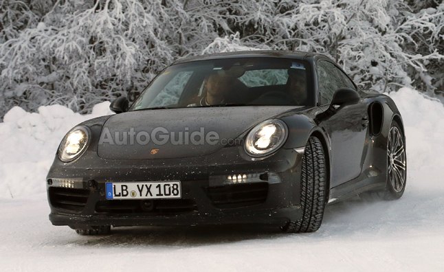 Porsche 911 Coupe, Turbo Spied Winter Testing