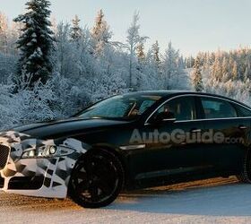 Jaguar XJ Facelift Spied Winter Testing