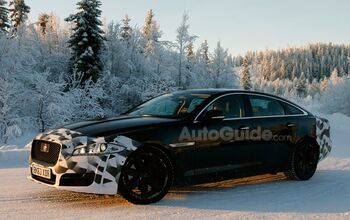 Jaguar XJ Facelift Spied Winter Testing