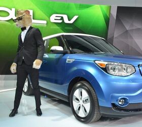 Kia Soul EV In Charge at the 2014 Chicago Auto Show