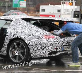 Mercedes AMG GT Spied With Hatchback Propped