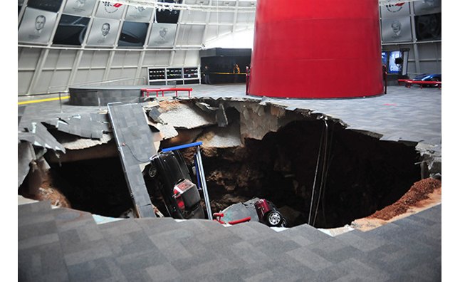 national corvette museum sinkhole claims eight cars