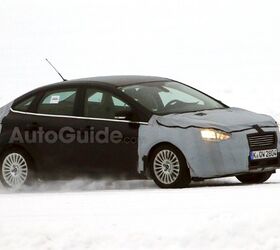 ford focus facelift spied winter testing