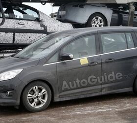 Facelifted Ford C-Max Spied Getting Jump From a Jeep