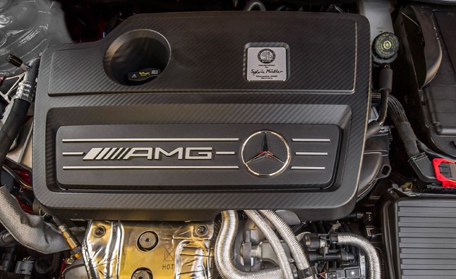 amg might use turbo four cylinder in larger sedans