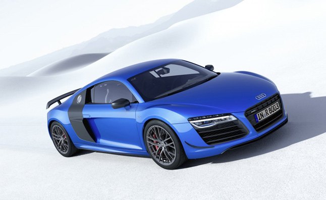audi r8 lmx debuts with laser headlights