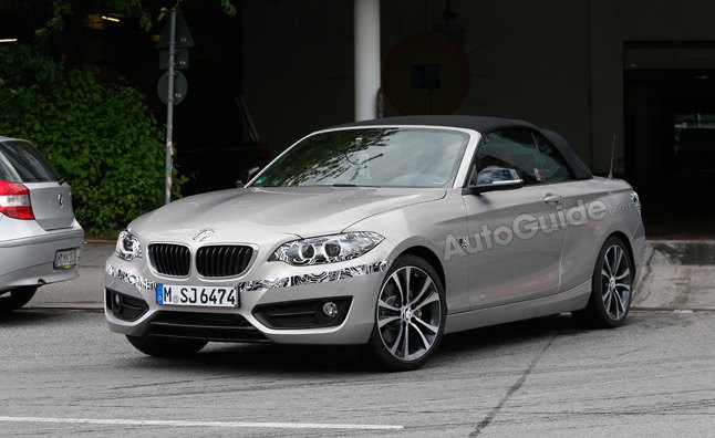 bmw 2 series convertible caught testing in spy photos