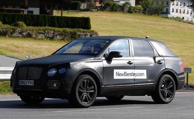 Bentley SUV Spied With More Familiar Styling