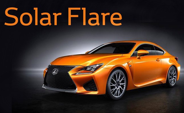 Lexus Fans Name New RC F Color 'Solar Flare'