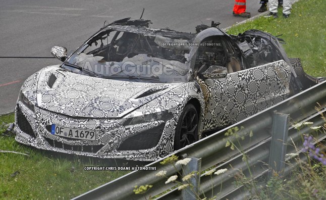 2016 Acura NSX Burns to the Ground on the Nurburgring