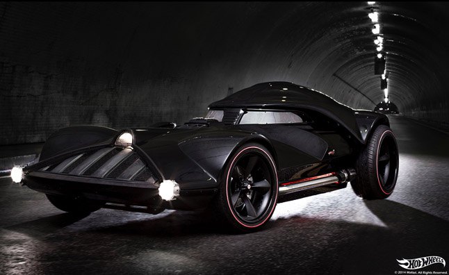 hot wheels joins the dark side with darth vader car