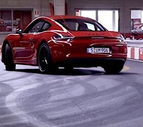 Porsche Cayman GTS Conquers Go-Kart Track