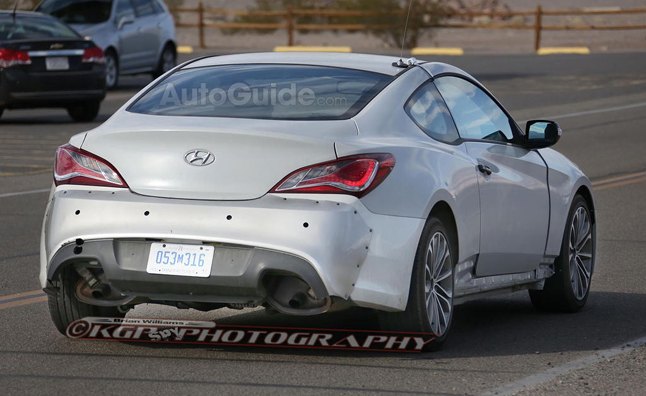 2016 hyundai genesis coupe spy photos reveal a much larger car
