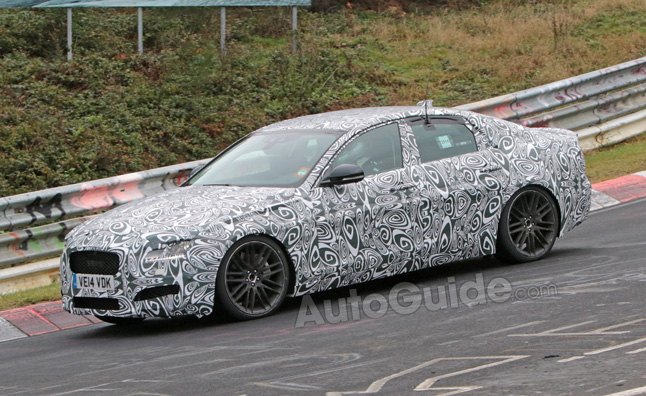 2016 Jaguar XF Spied Testing at the 'Ring