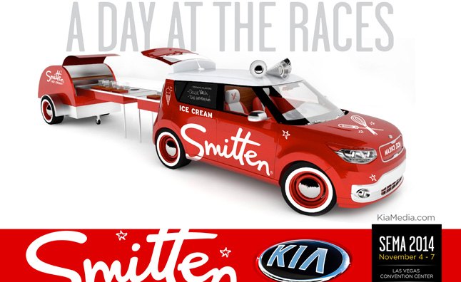 kia chooses a day at the races theme for 2014 sema show