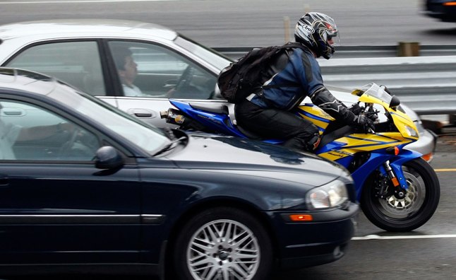 motorcycle lane splitting gaining acceptance study