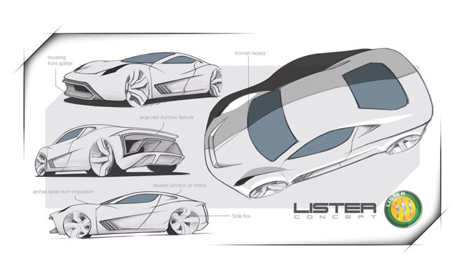 Lister Hypercar Teased in Design Sketches