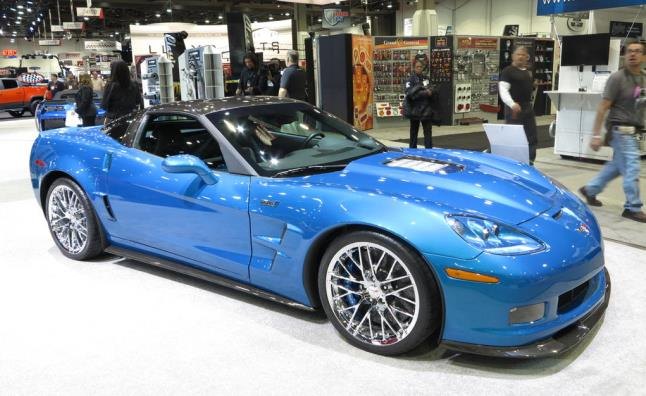 chevy shows resurrected blue devil corvette at sema