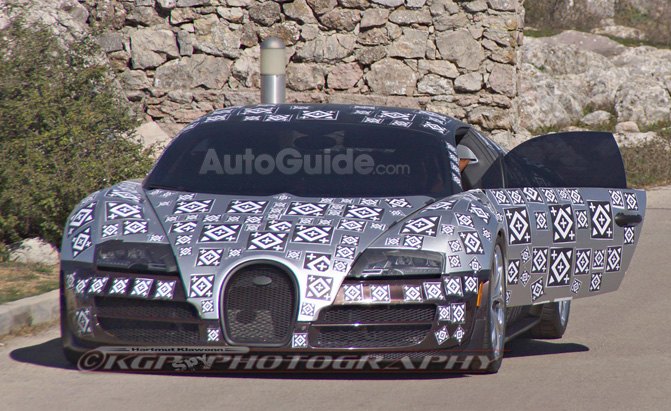 Bugatti Chiron Hybrid Supercar Spied Testing